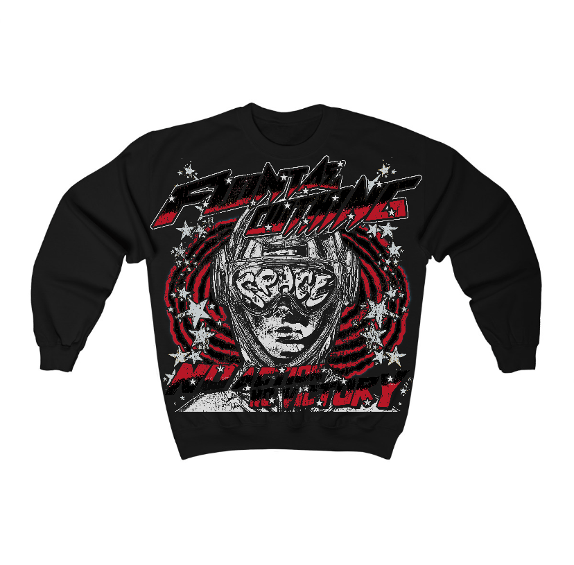 Flu Game 12s Flontae Crewneck Sweatshirt Never Think Twice Graphic