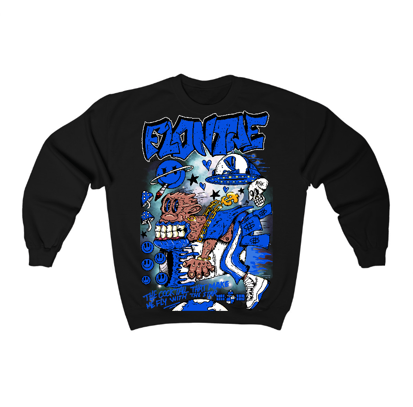 Blueberry 12s Flontae Crewneck Sweatshirt I Believe Graphic