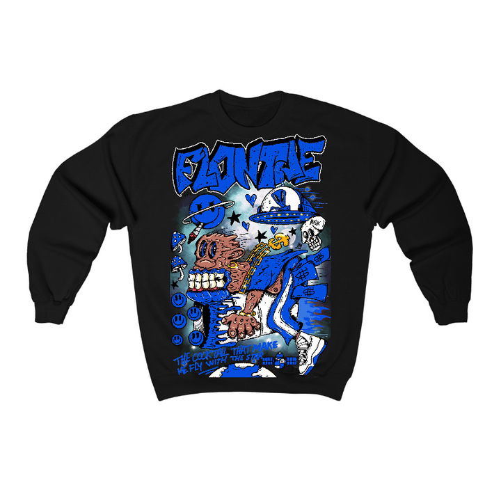 Blueberry 12s Flontae Crewneck Sweatshirt I Believe Graphic