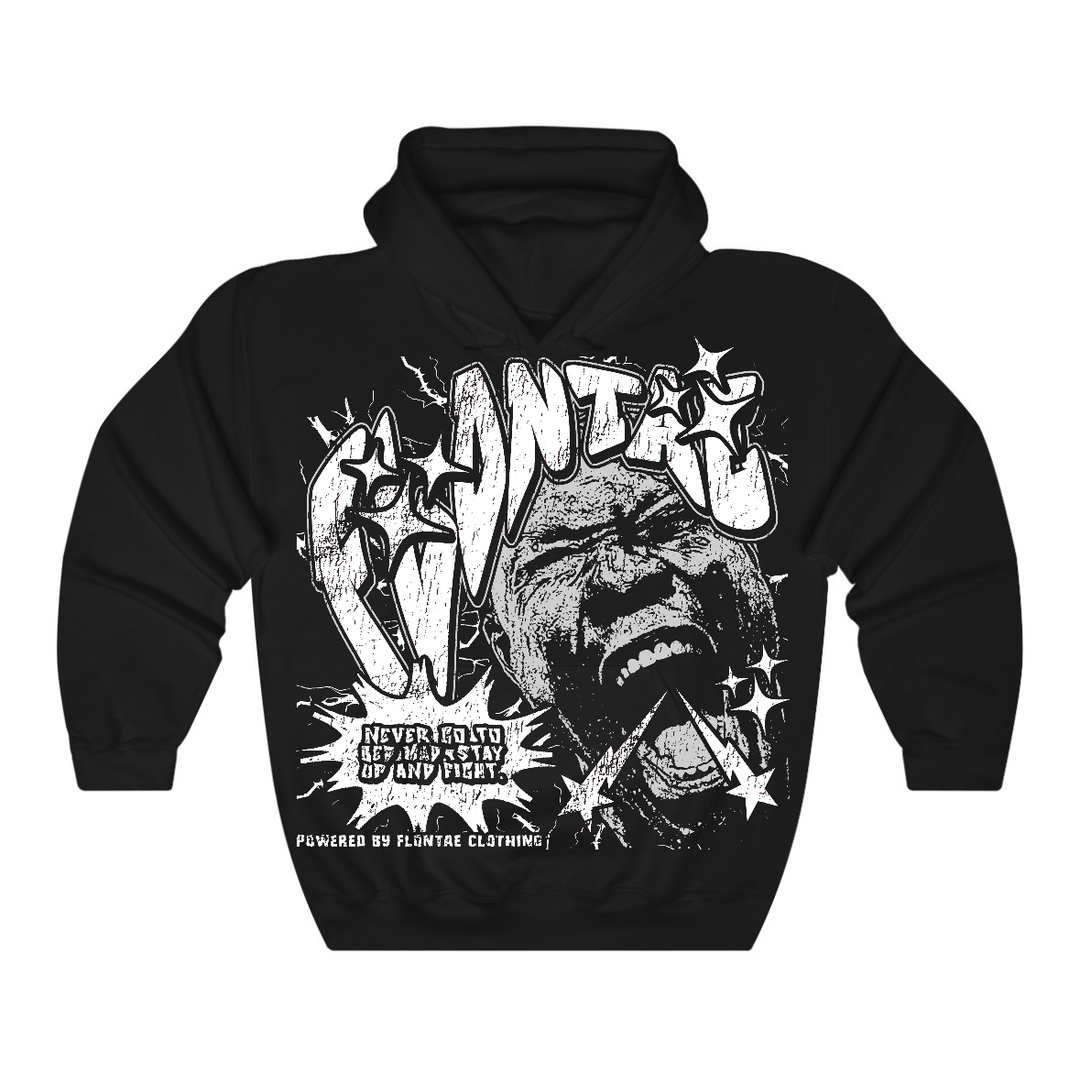 White Thunder 4s Flontae Hoodie Never Quit Graphic