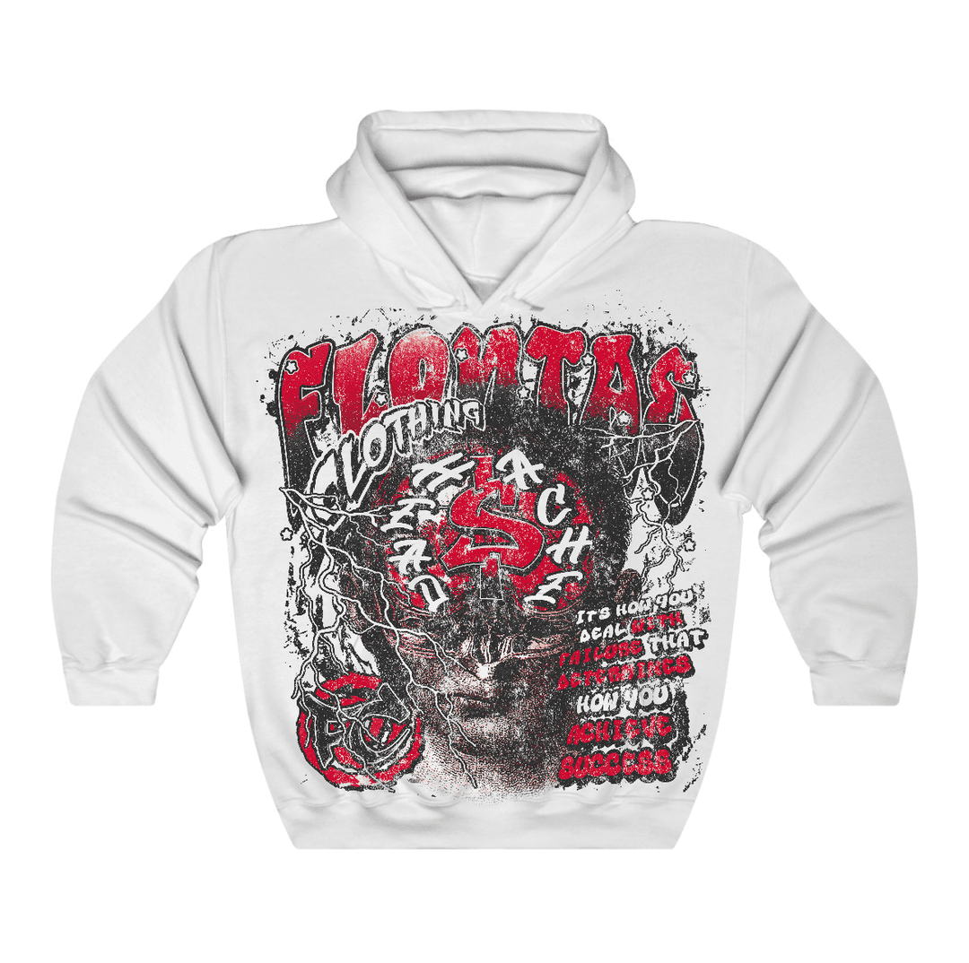 Red Taxi 12s Flontae Hoodie Headstorm Graphic