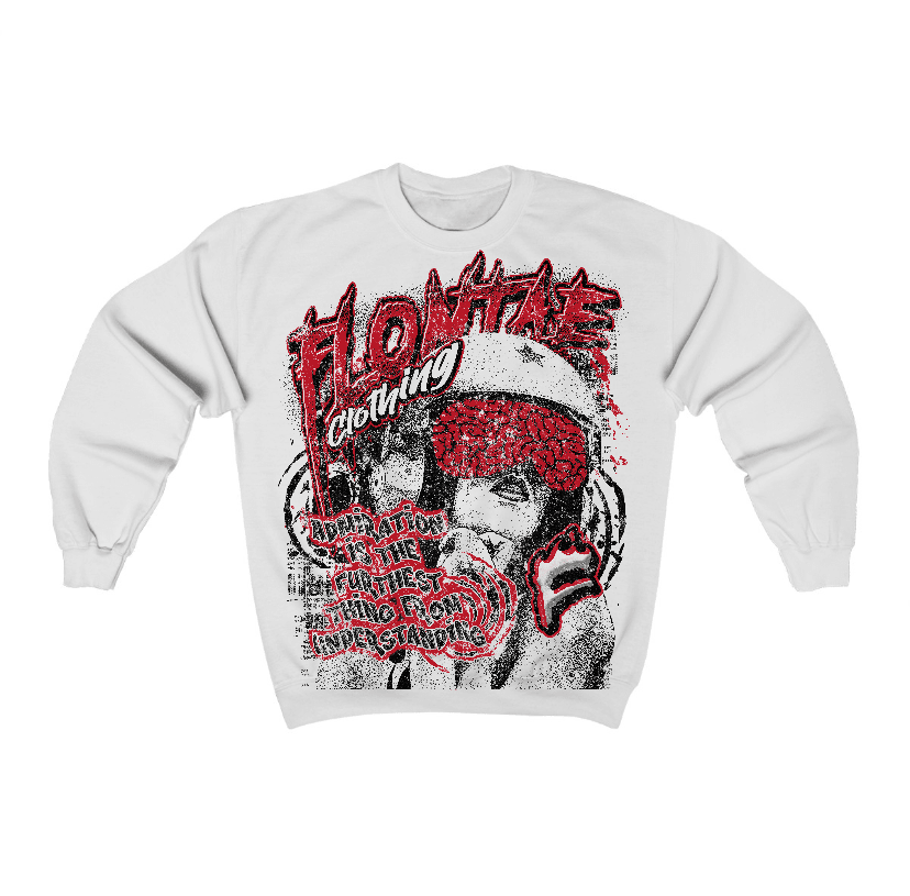 Flu Game 12s Flontae Crewneck Sweatshirt Understand Graphic