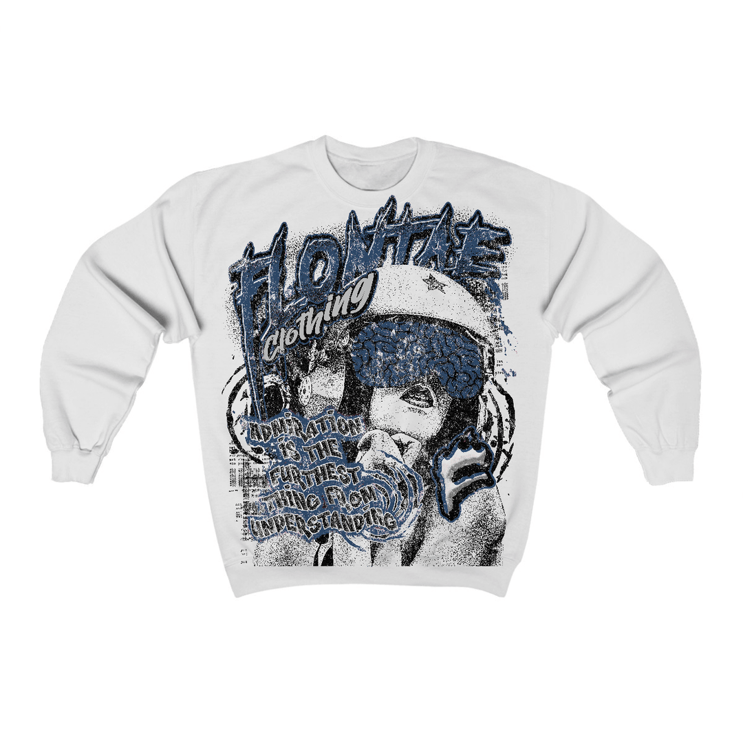French Blue 12s Flontae Crewneck Sweatshirt Understand Graphic