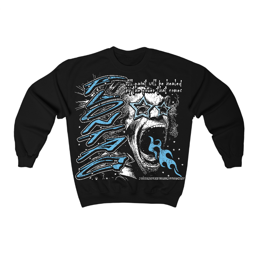 Legend Blue 11s Flontae Crewneck Sweatshirt Wonder Graphic