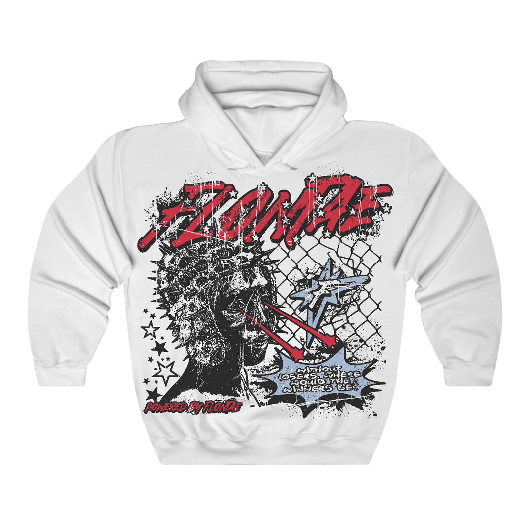 Fire Red “Black Tongue” 5s Flontae Hoodie Winners Graphic