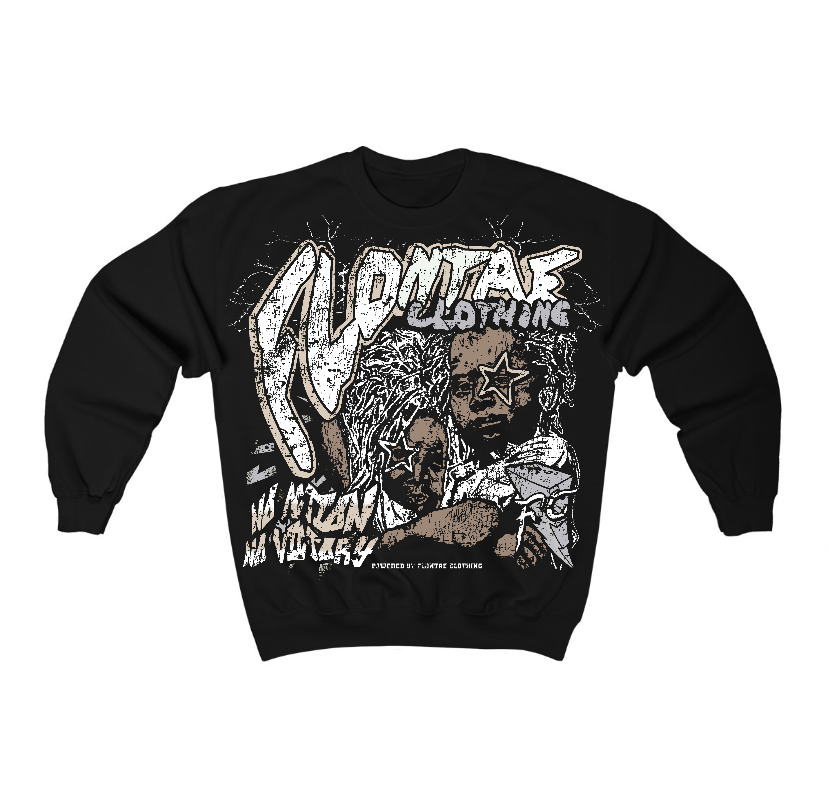 Reverse Metallic 5s Flontae Crewneck Sweatshirt No Action Graphic