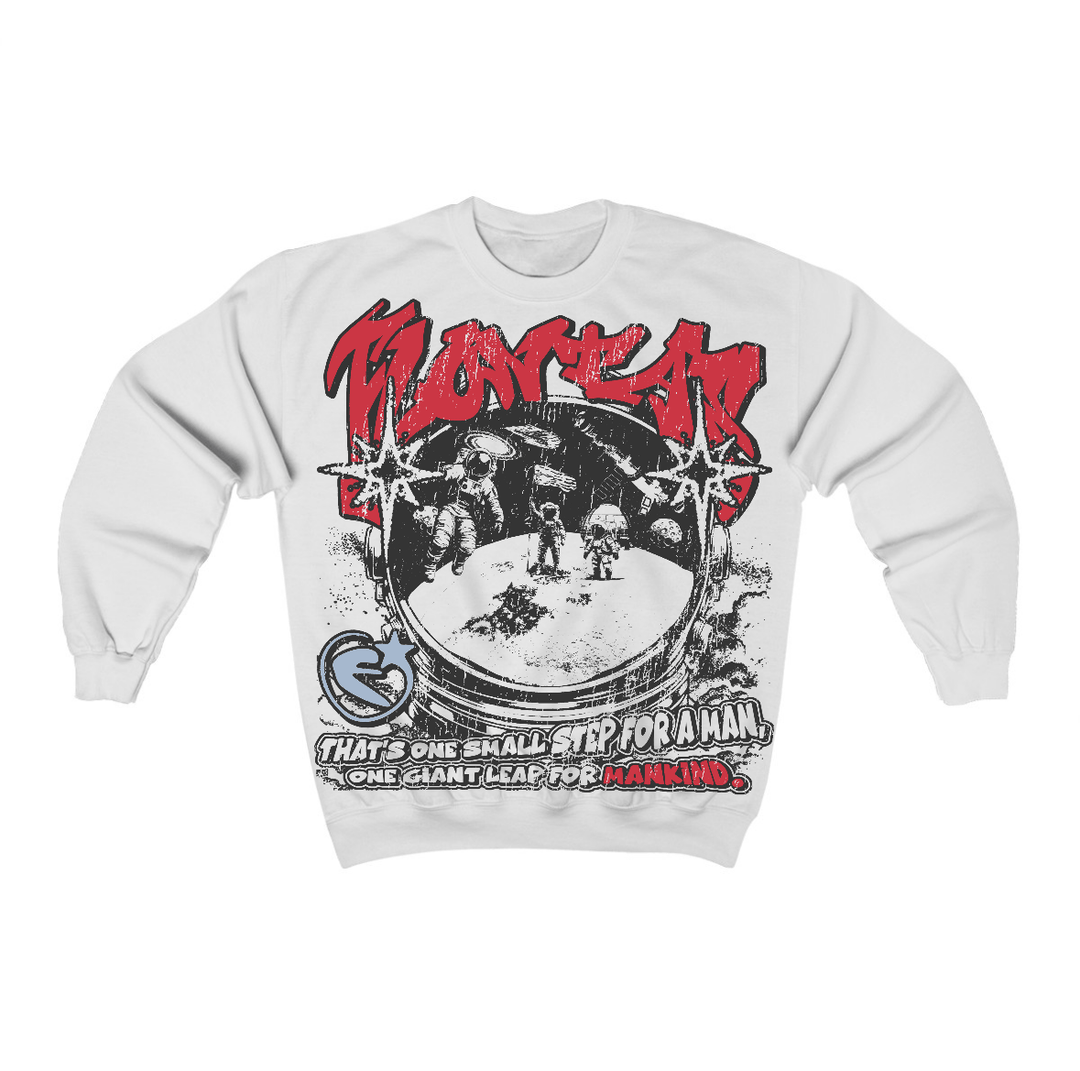 Fire Red “Black Tongue” 5s Flontae Crewneck Sweatshirt Be Proud Graphic