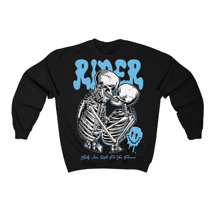 Legend Blue 11s Flontae Crewneck Sweatshirt Rider Graphic