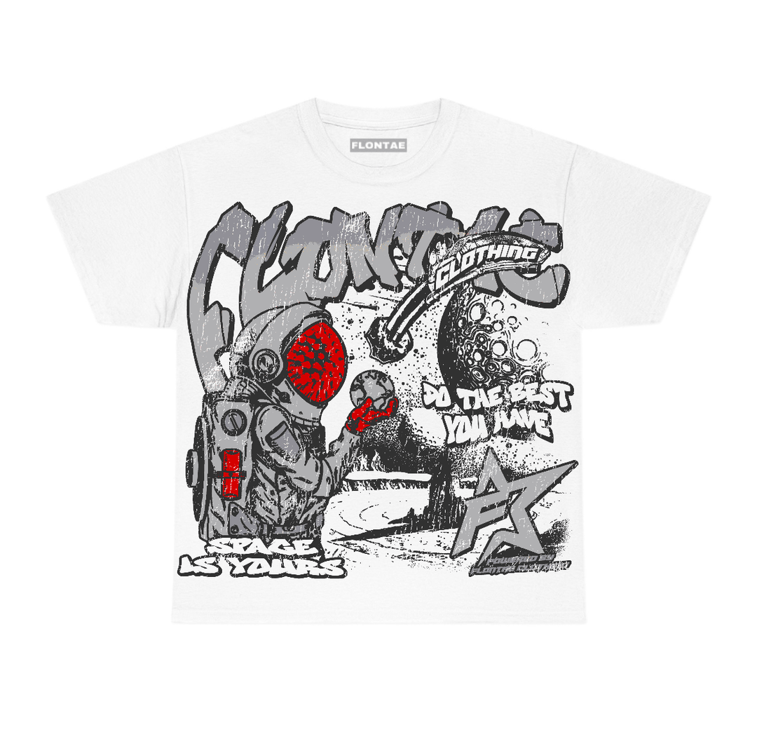 White Cement 4s Flontae T-Shirt Space Is Yours Graphic