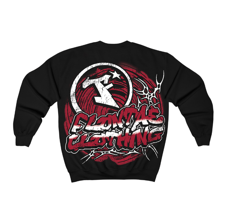 Black Toe 14s Flontae Crewneck Sweatshirt Losing It Graphic
