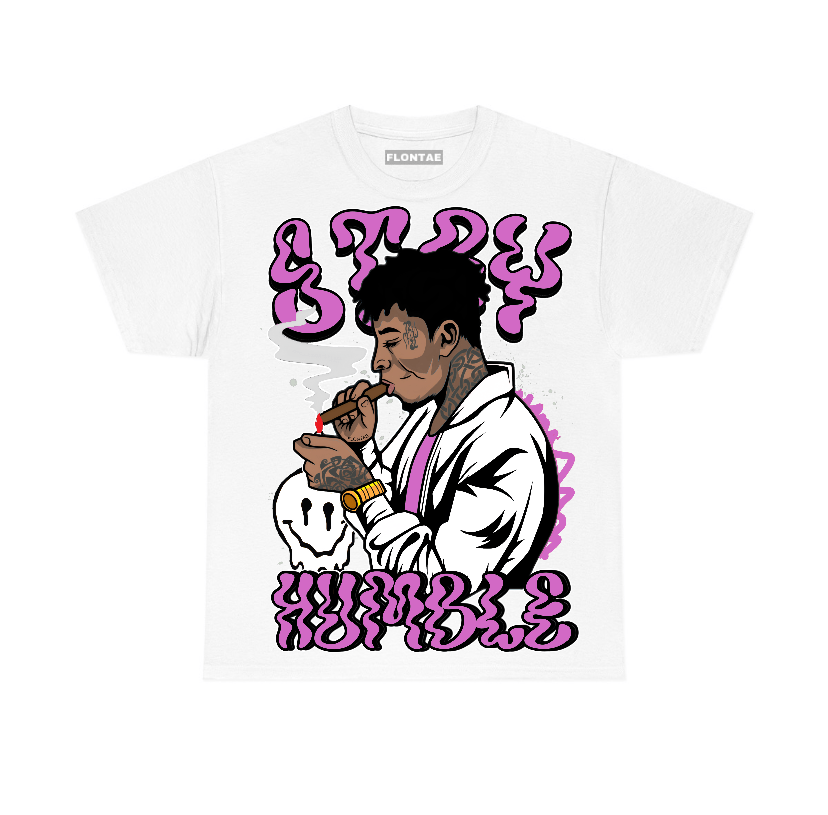 Hyper Violet 4s Flontae T-Shirt Stay Humble Graphic