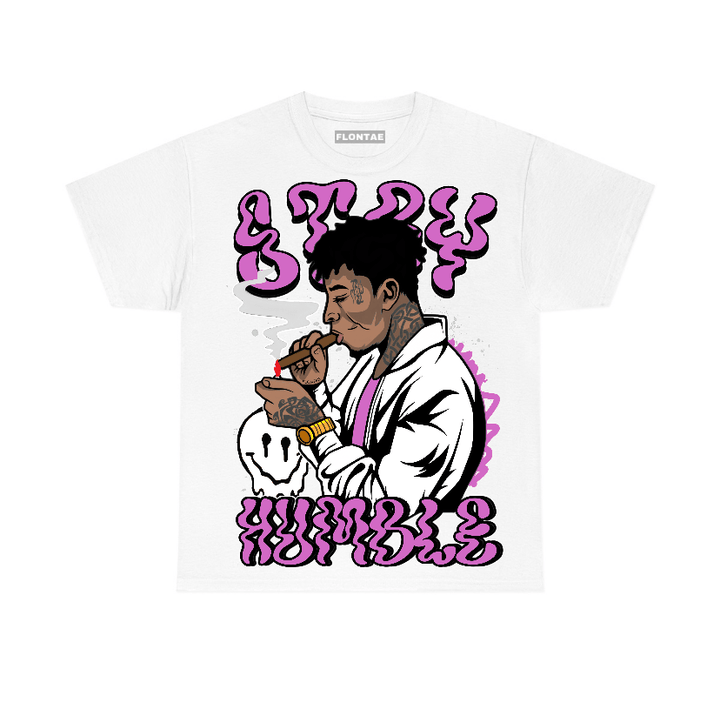 Hyper Violet 4s Flontae T-Shirt Stay Humble Graphic
