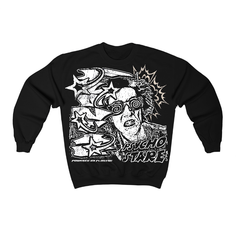 Reverse Metallic 5s Flontae Crewneck Sweatshirt Stare Graphic