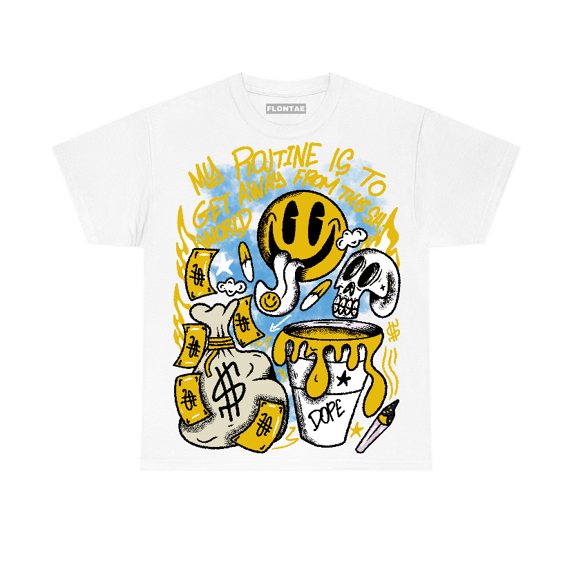 Vivid Sulfur 4s Flontae T-Shirt Stay Out Graphic