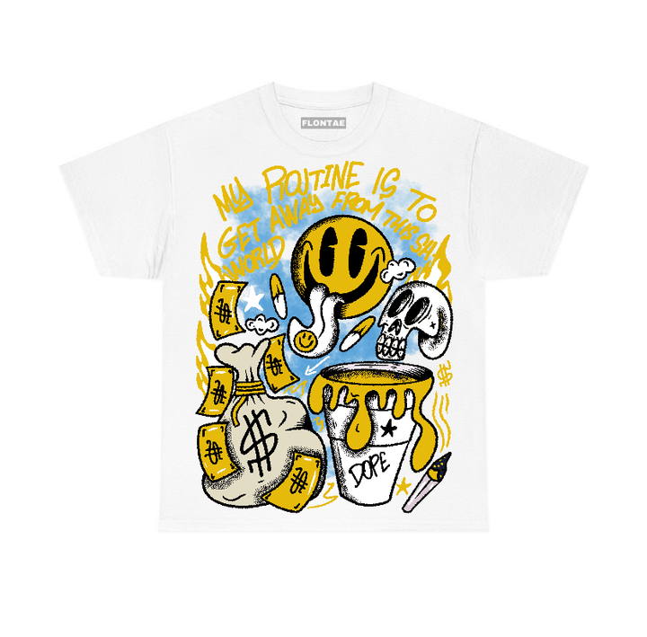 Vivid Sulfur 4s Flontae T-Shirt Stay Out Graphic