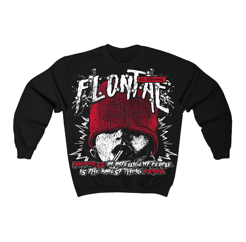 85 Bred 1s Flontae Crewneck Sweatshirt Furious Graphic