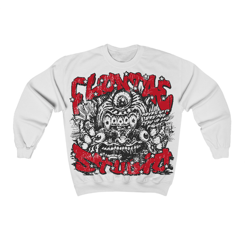 Flu Game 12s Flontae Crewneck Sweatshirt Seems Fair Graphic