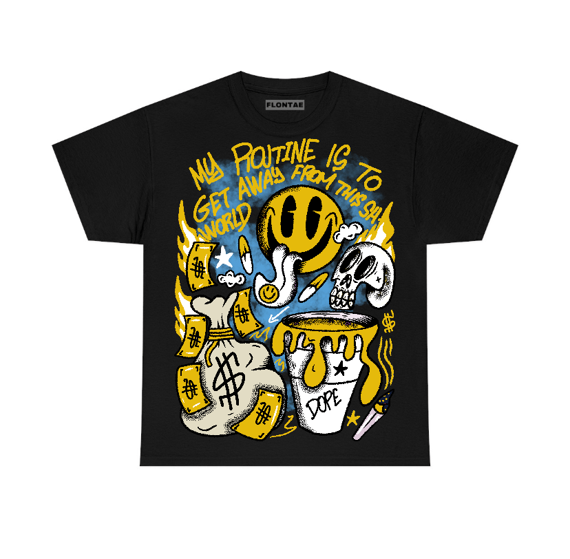Vivid Sulfur 4s Flontae T-Shirt Stay Out Graphic