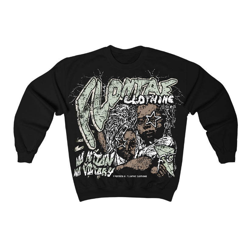 Seafoam 4s Flontae Crewneck Sweatshirt No Action Graphic