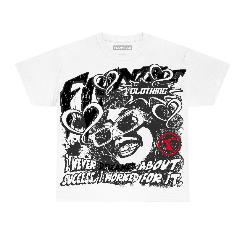 Bred 11s Low Flontae T-Shirt Never Dream Graphic