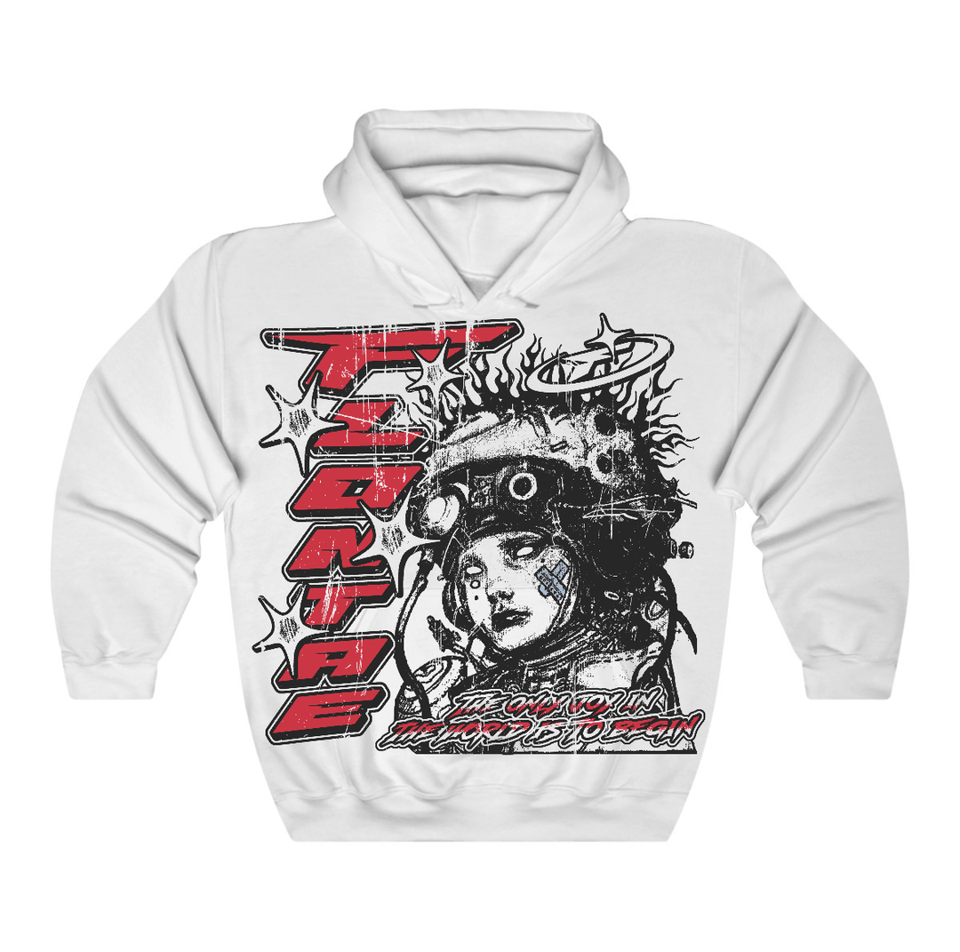 Fire Red “Black Tongue” 5s Flontae Hoodie Self Aware Graphic