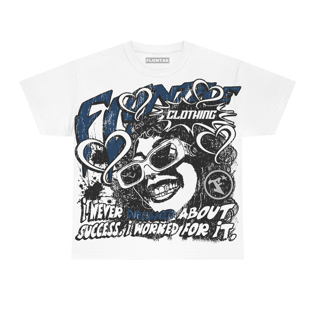 French Blue 12s Flontae T-Shirt Never Dream Graphic
