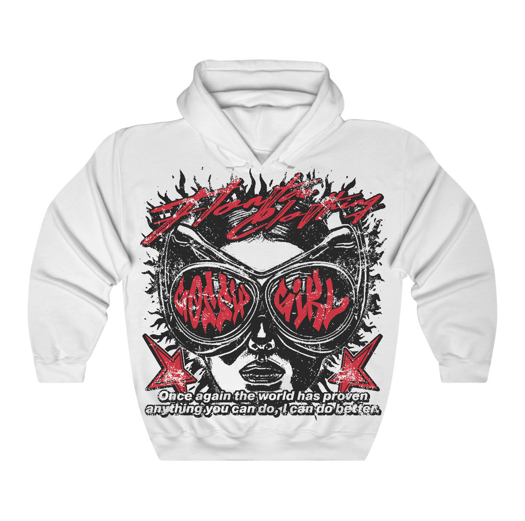 Fire Red “Black Tongue” 5s Flontae Hoodie Be Better Graphic