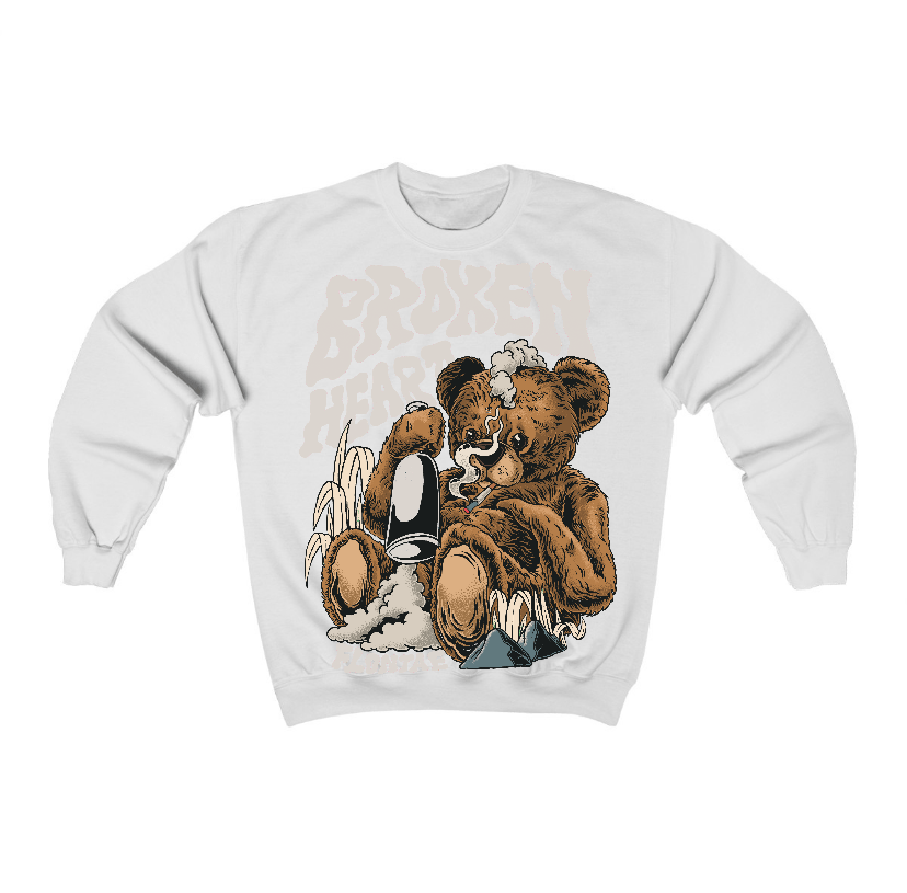Sail 5s Flontae Crewneck Sweatshirt Broken Heart Graphic