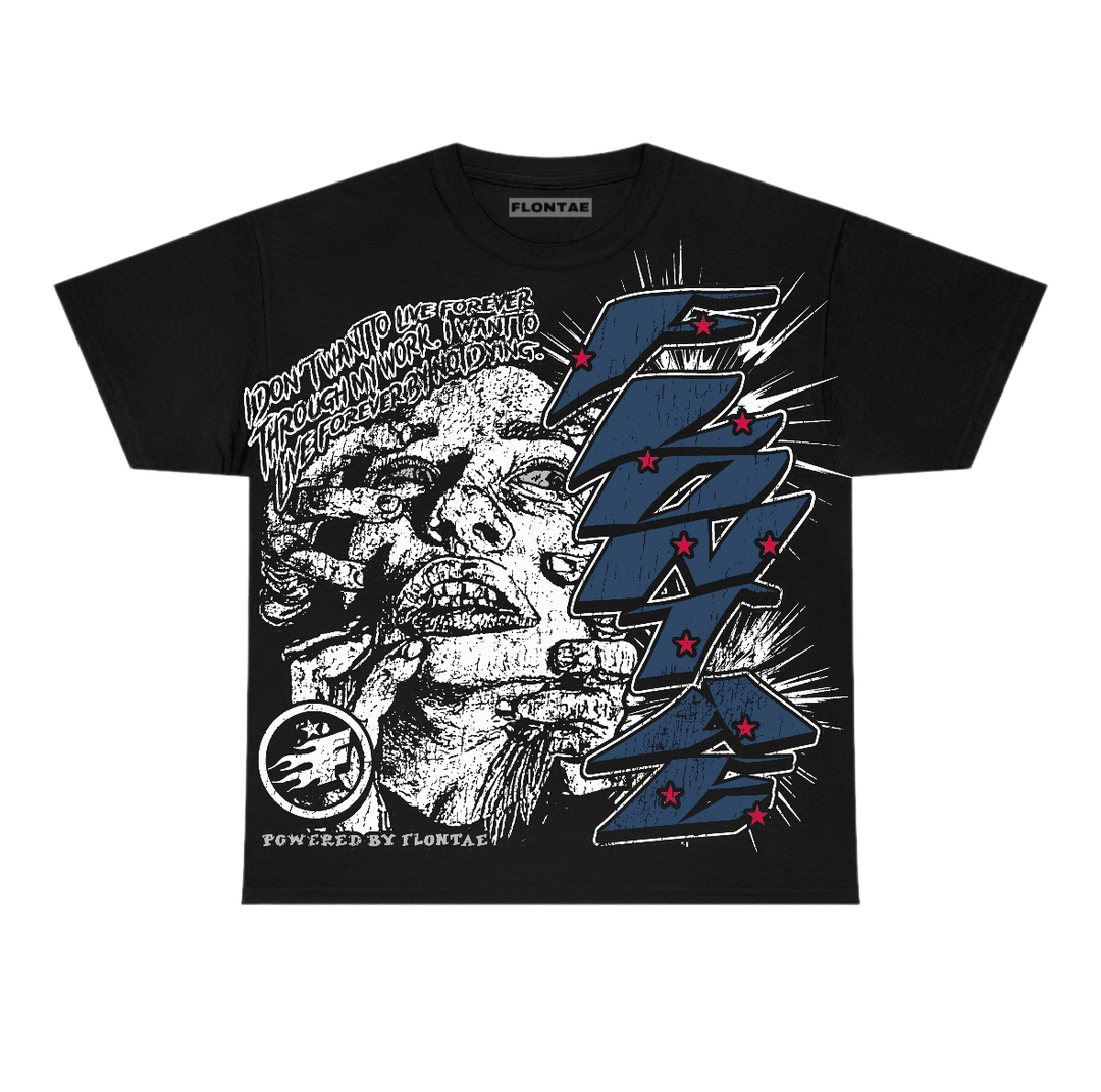 French Blue 12s Flontae T-Shirt Forever Graphic