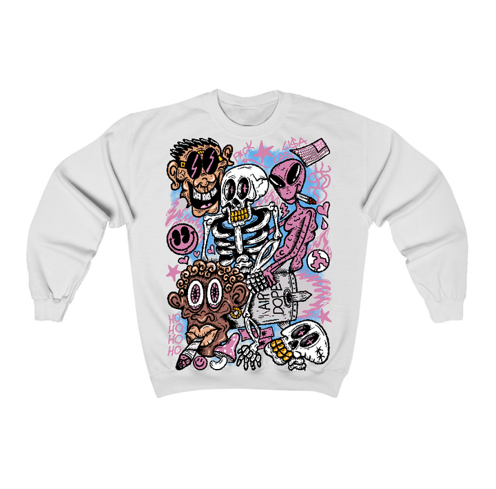 Orchid 4s Flontae Crewneck Sweatshirt Friends Graphic