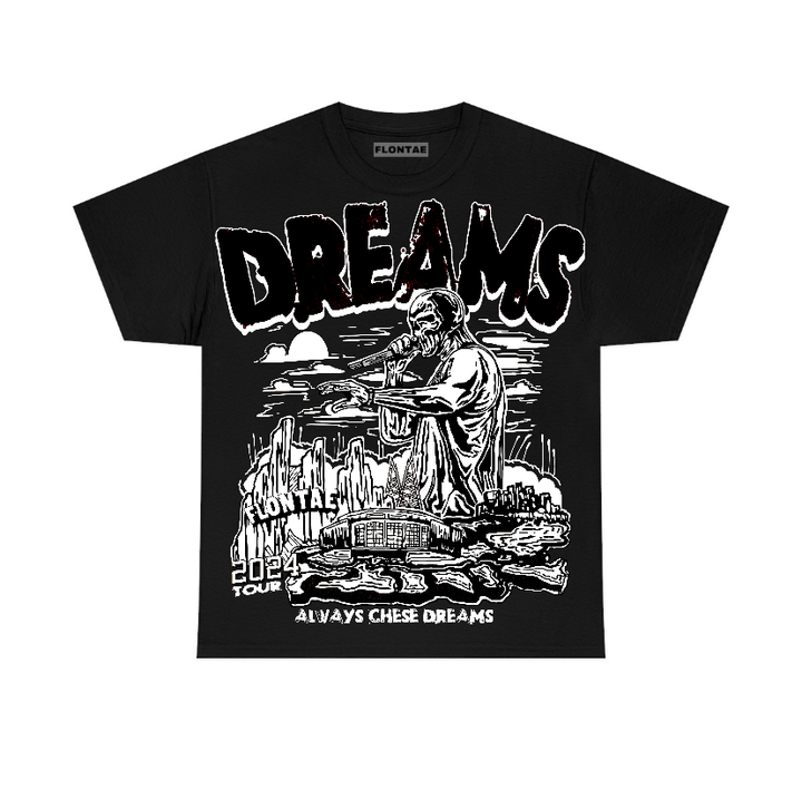 White Thunder 4s Flontae T-Shirt Always Chase Dreams Graphic