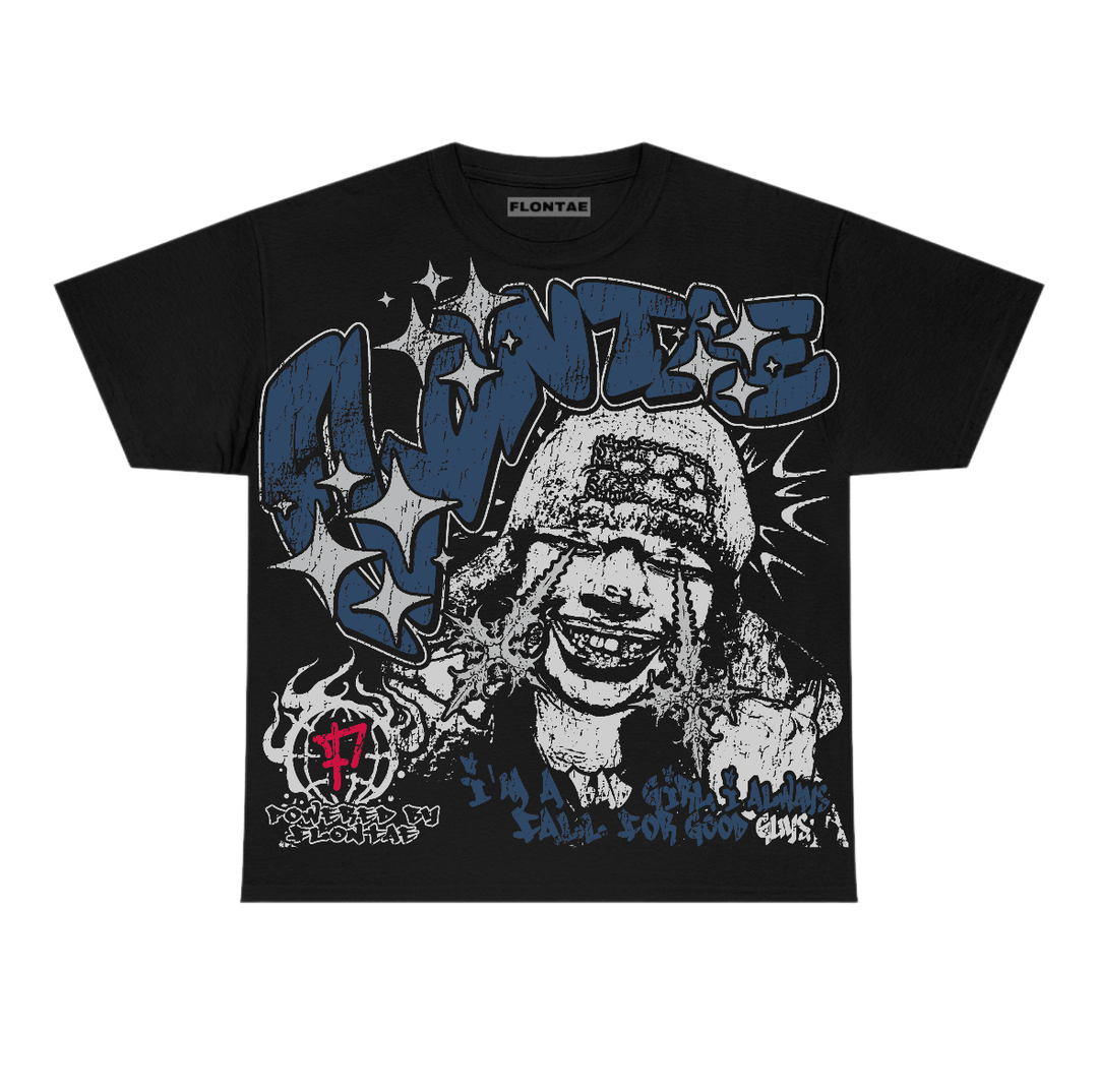 French Blue 12s Flontae T-Shirt Changed The Thought Graphic