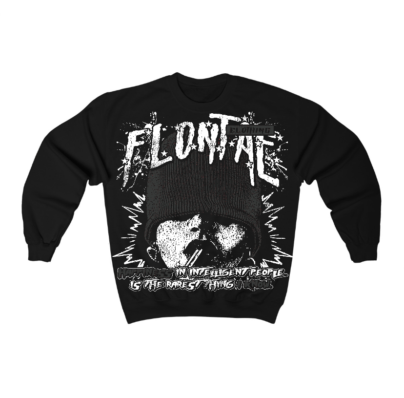 Black Cat 3s Flontae Crewneck Sweatshirt Furious Graphic