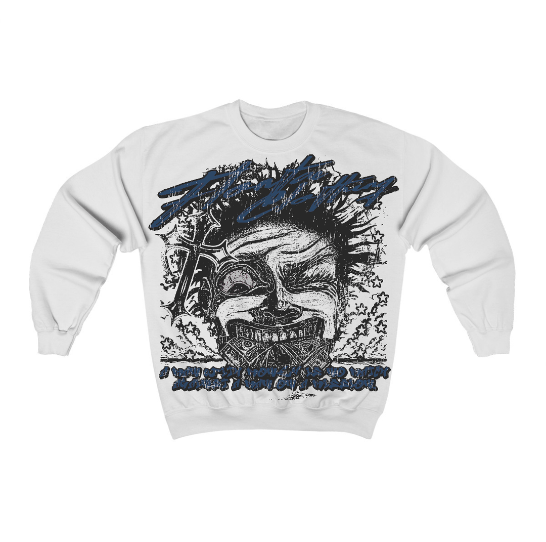 French Blue 12s Flontae Crewneck Sweatshirt Nothing Else Graphic