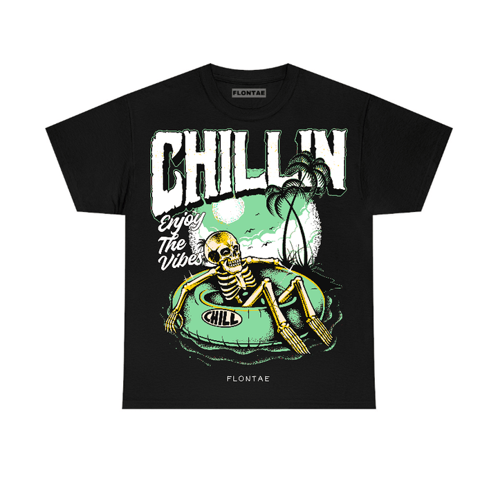 Green Glow 1s Flontae T-Shirt Chillin Graphic