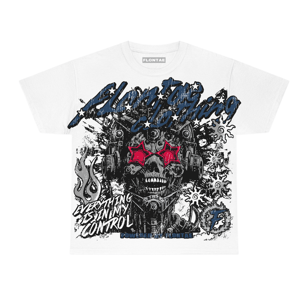 French Blue 12s Flontae T-Shirt My Control Graphic