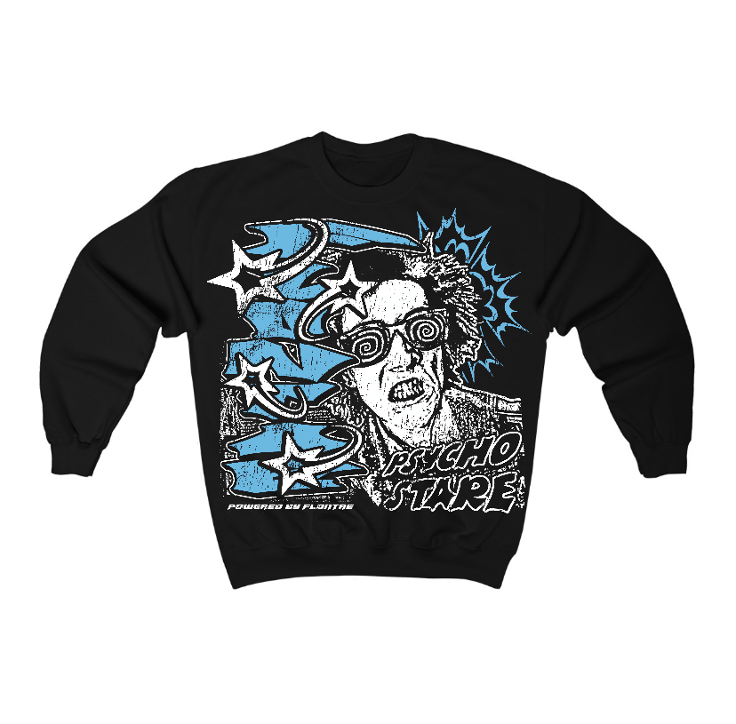 Legend Blue 11s Flontae Crewneck Sweatshirt Stare Graphic