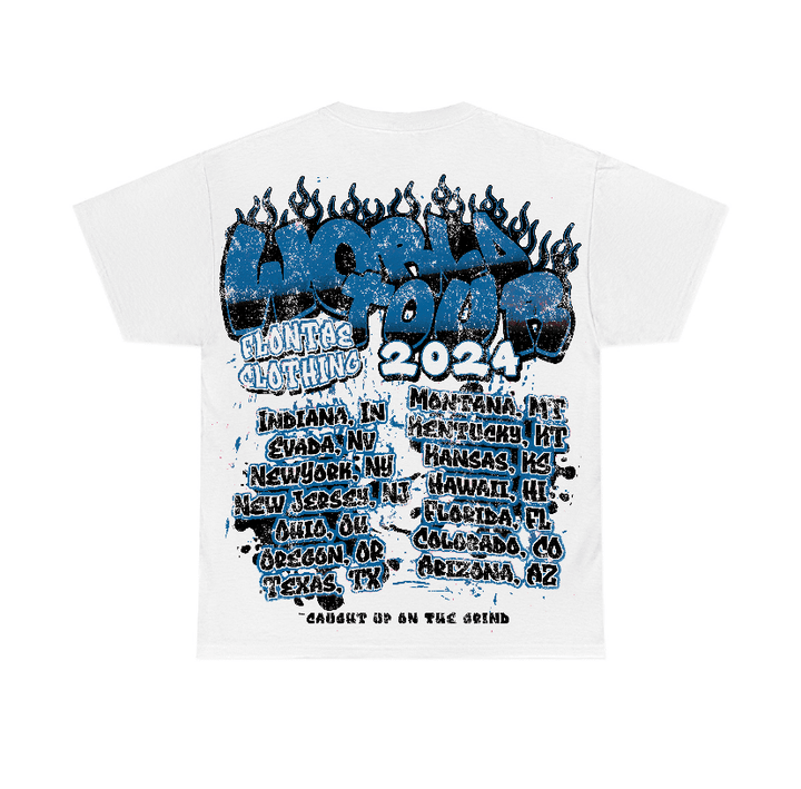 Military Blue 4s Flontae T-Shirt Intelligence Graphic
