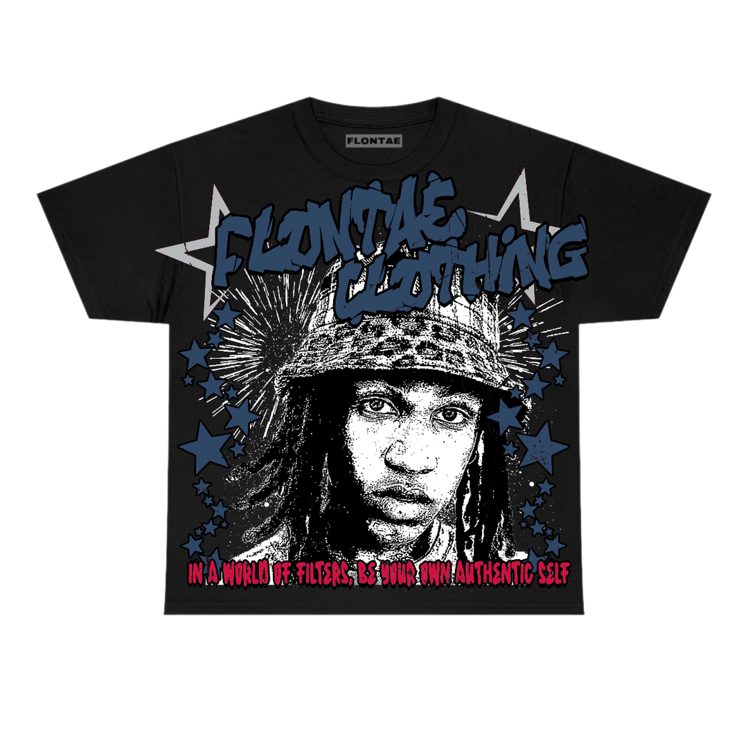 French Blue 12s Flontae T-Shirt Be Yourself Graphic