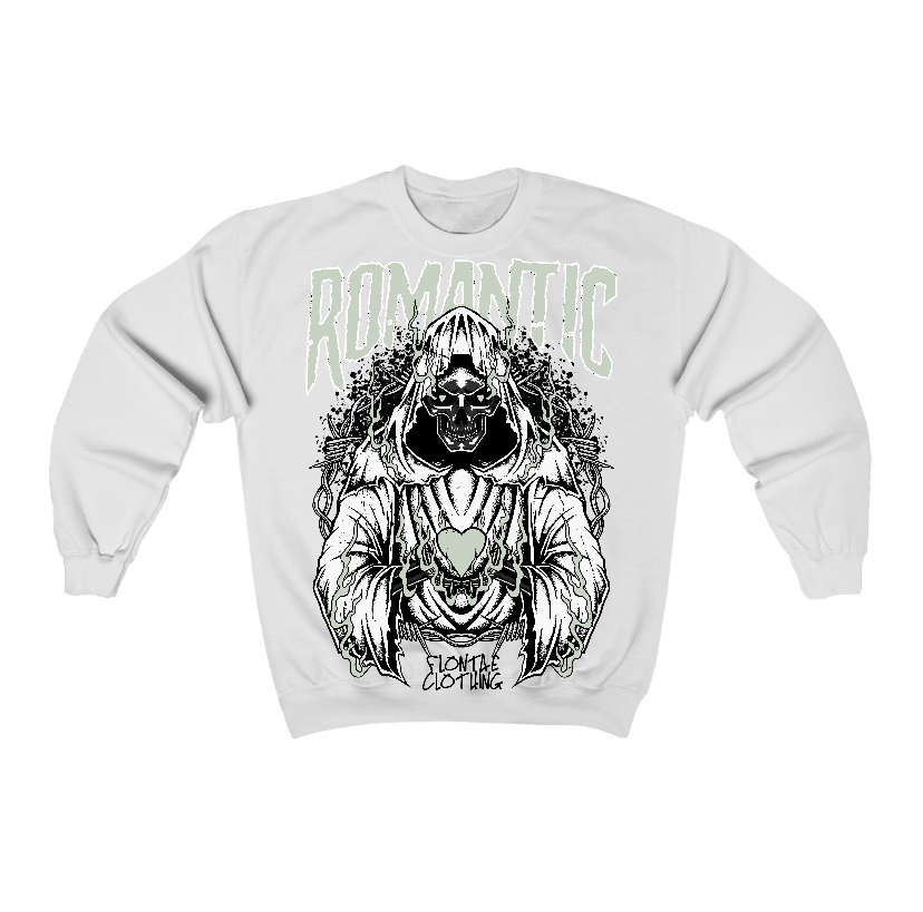 Seafoam 4s Flontae Crewneck Sweatshirt Just Love Graphic