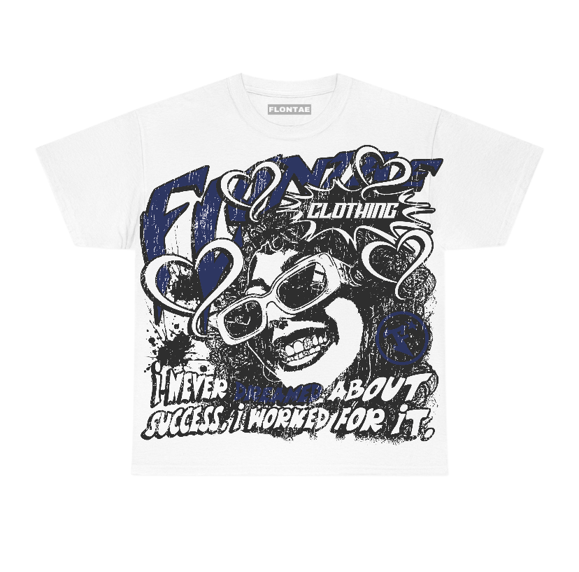 Deep Royal Blue 1s Flontae T-Shirt Never Dream Graphic