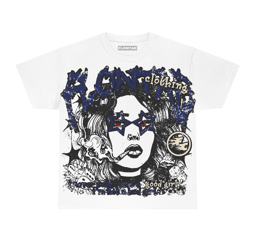 Deep Royal Blue 1s Flontae T-Shirt Keep Quiet Graphic