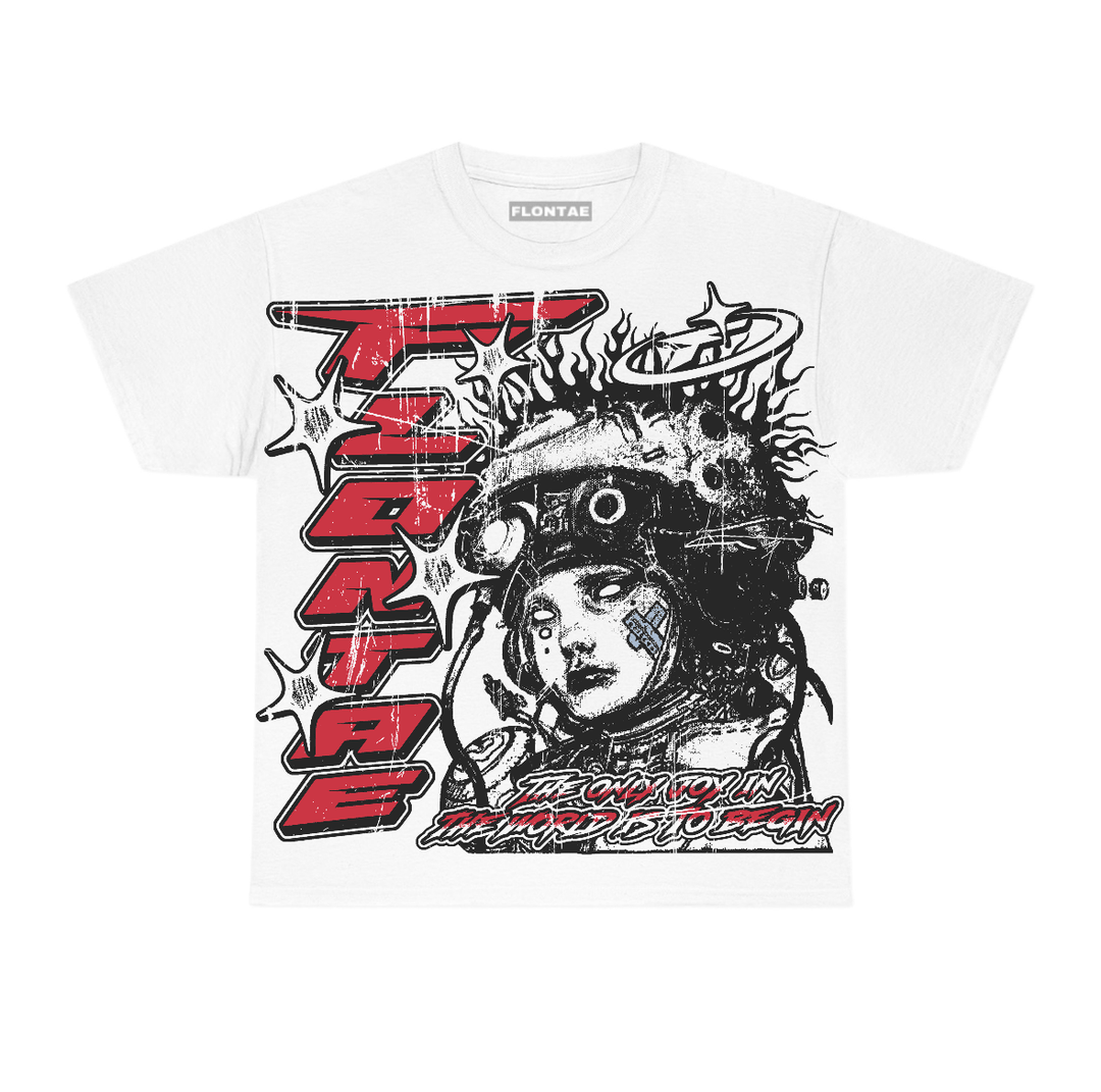 Fire Red “Black Tongue” 5s Flontae T-Shirt Self Aware Graphic