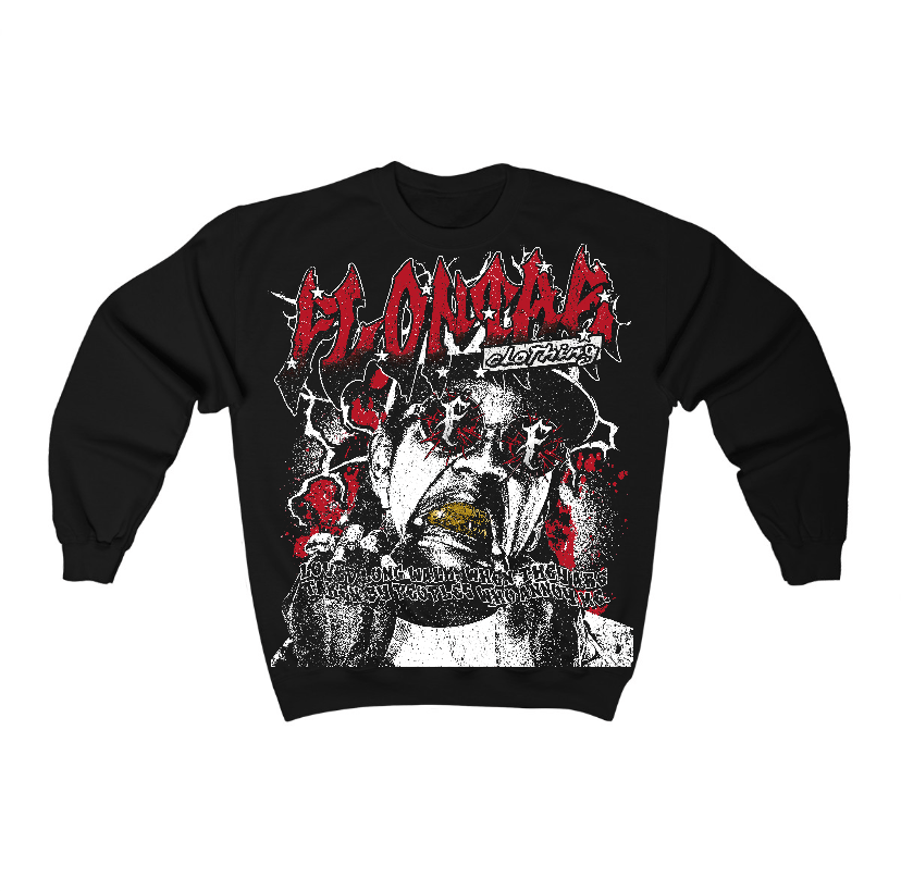 Flu Game 12s Flontae Crewneck Sweatshirt Annoy Graphic