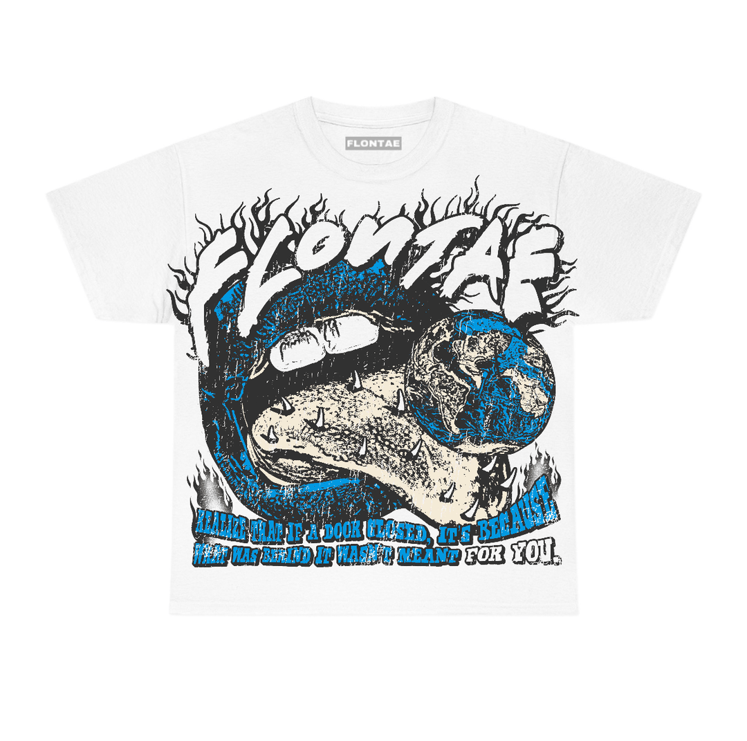 University Blue Reimagined 1s Flontae T-Shirt Don't Worry Graphic