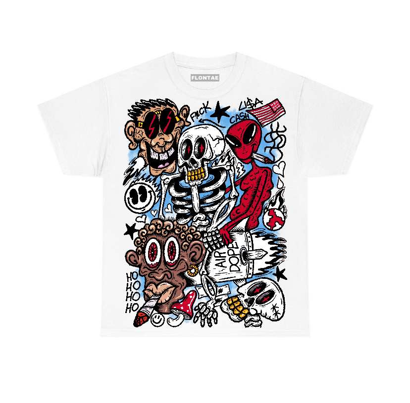 Red Taxi 12s Flontae T-Shirt Friends Graphic