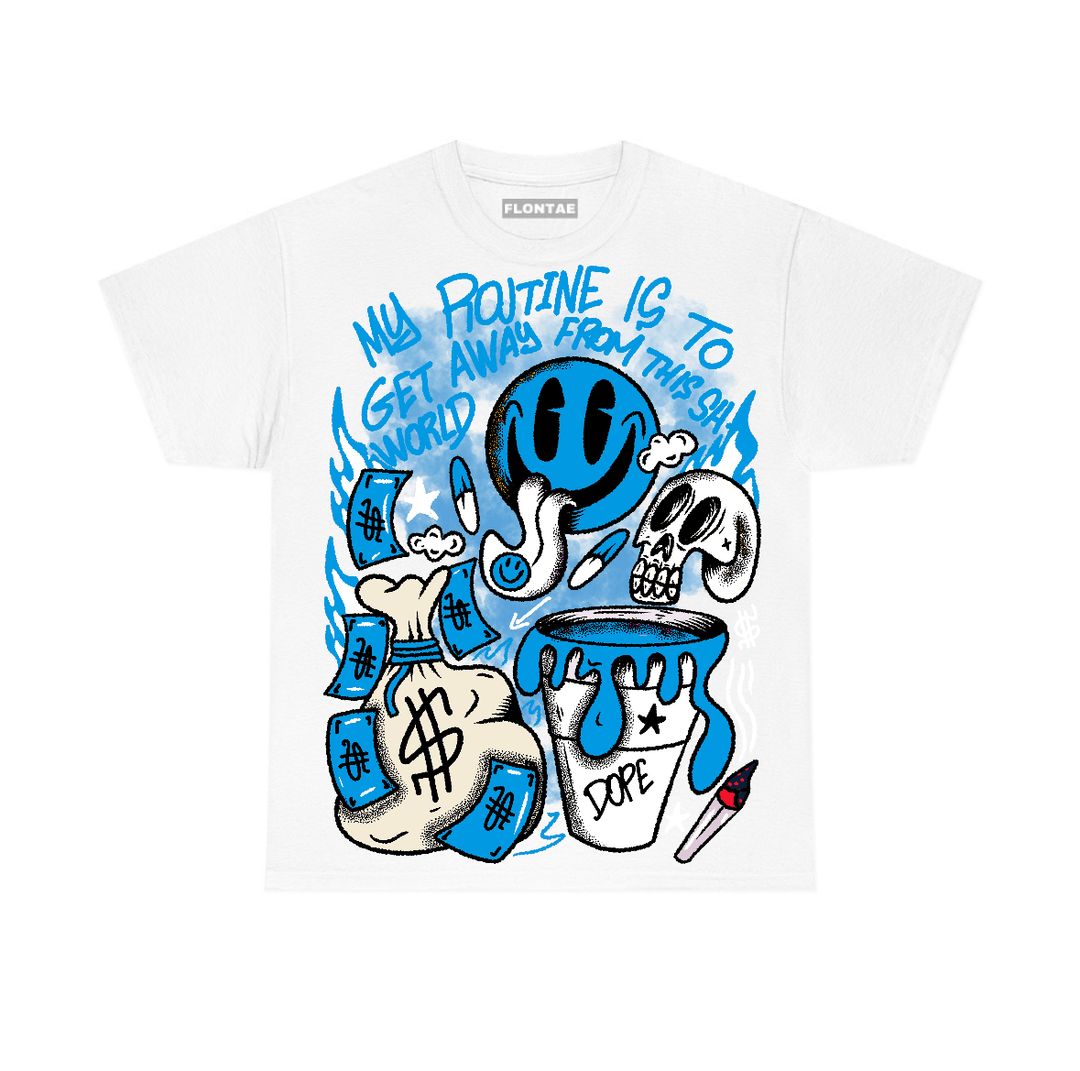 University Blue Reimagined 1s Flontae T-Shirt Stay Out Graphic