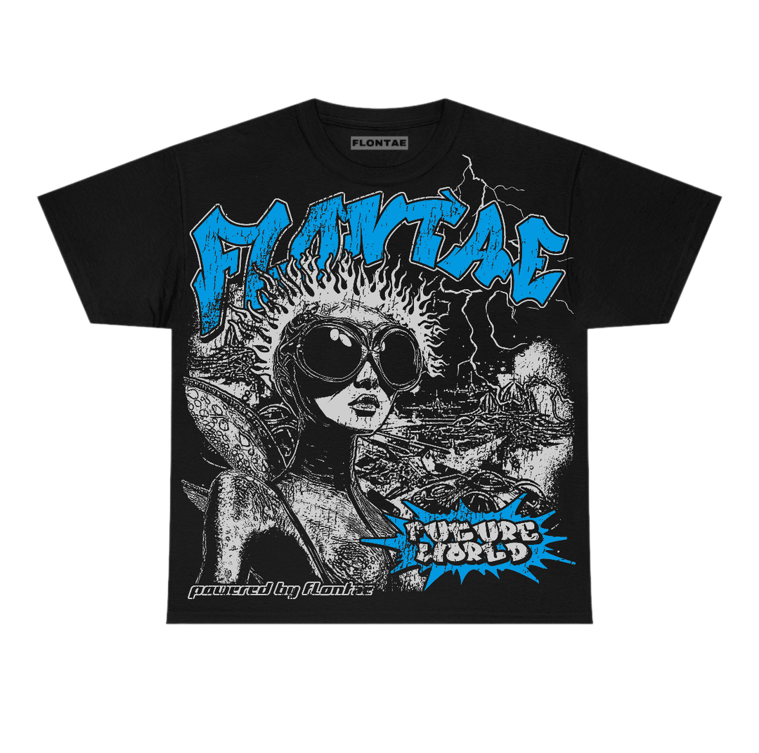 University Blue Reimagined 1s Flontae T-Shirt Ahead Graphic