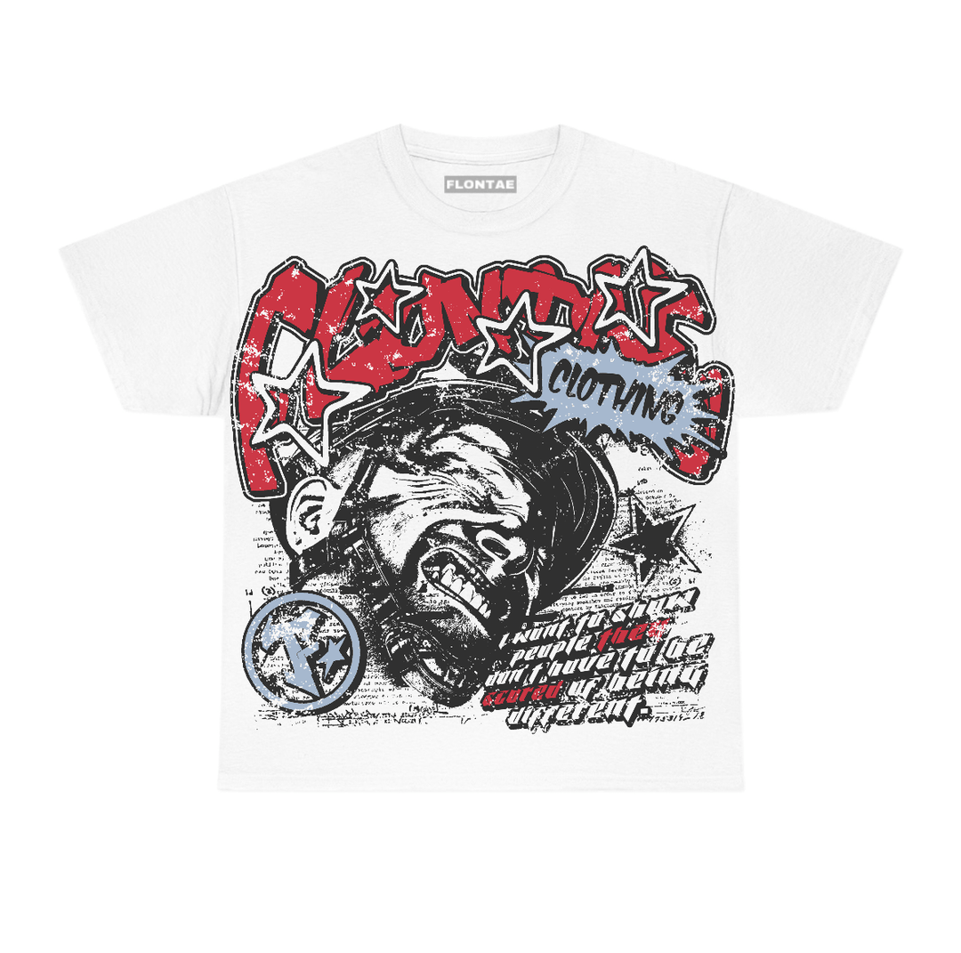 Fire Red “Black Tongue” 5s Flontae T-Shirt Be Unique Graphic