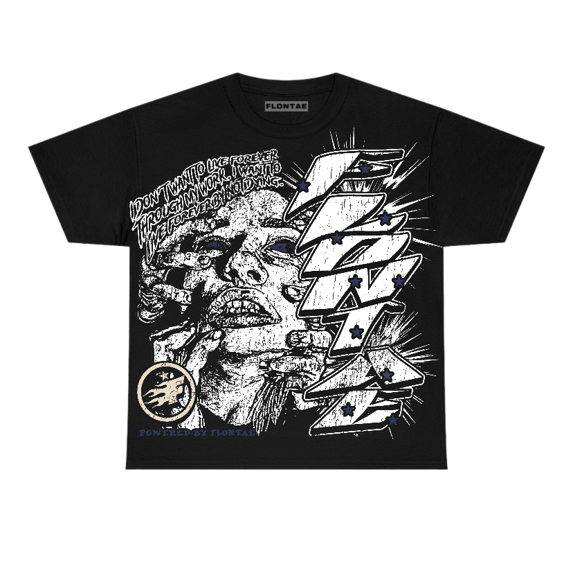Deep Royal Blue 1s Flontae T-Shirt Forever Graphic